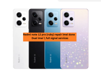 Redmi Note 12 Pro (ruby) Repair IMEI | dualsim OK